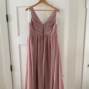 Revelry Zoe Chiffon dress in rose quartz